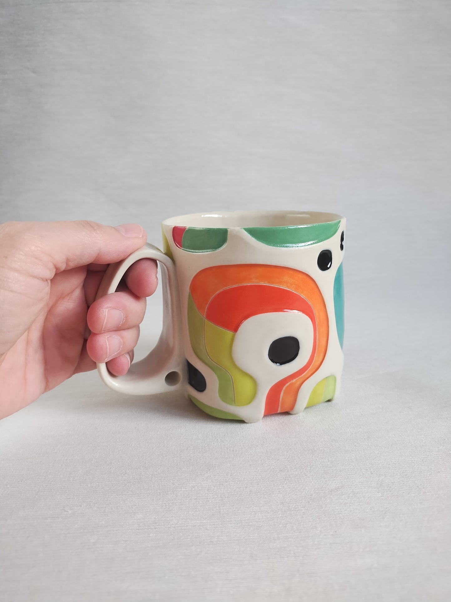 "A fiery day at work" - fancy butt mug (14oz)