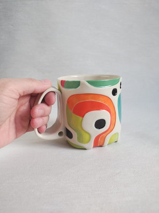 "A fiery day at work" - fancy butt mug (14oz)