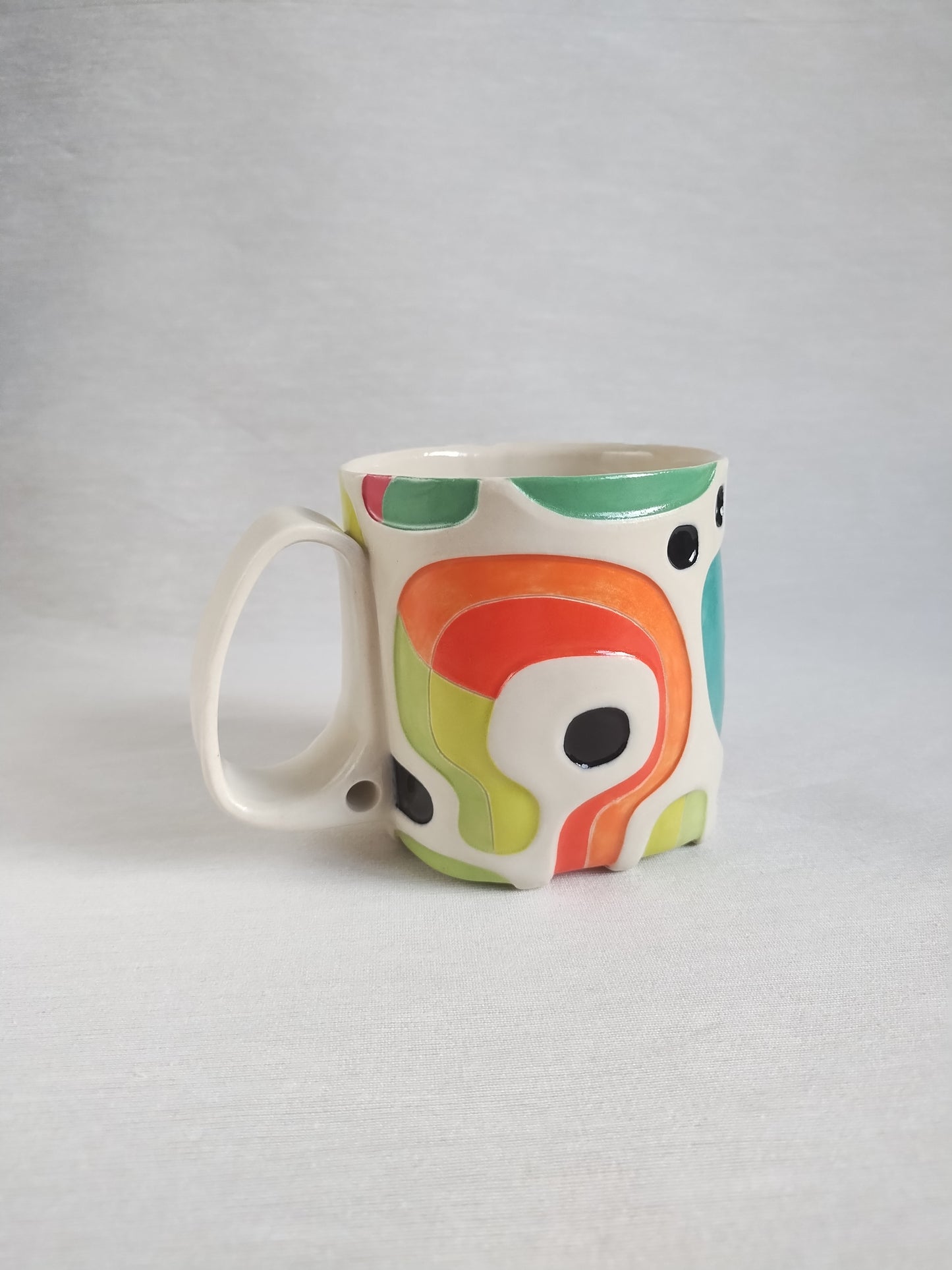 "A fiery day at work" - fancy butt mug (14oz)