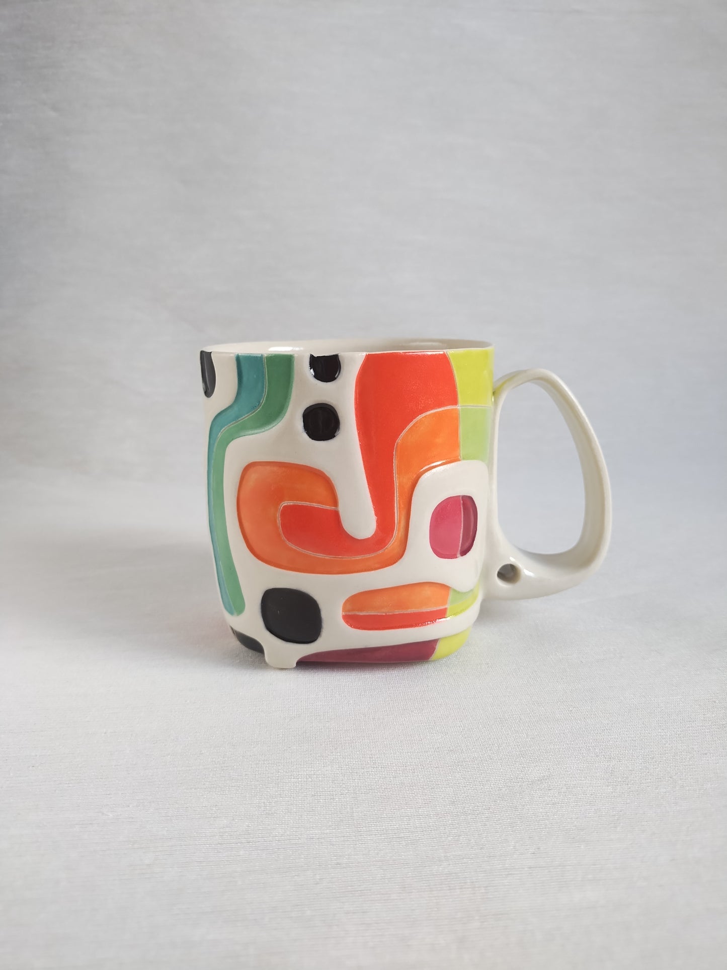 "A fiery day at work" - fancy butt mug (14oz)