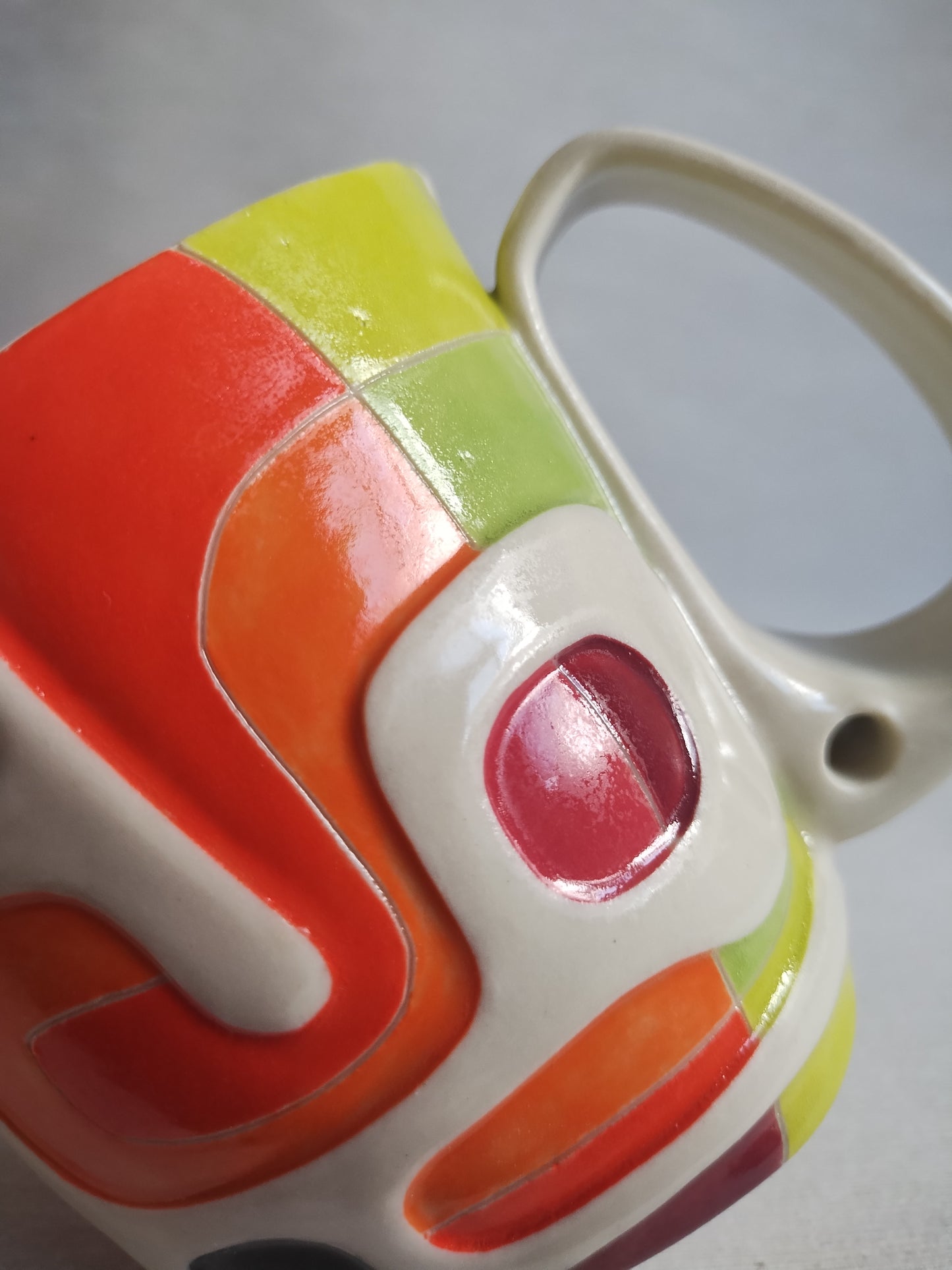 "A fiery day at work" - fancy butt mug (14oz)