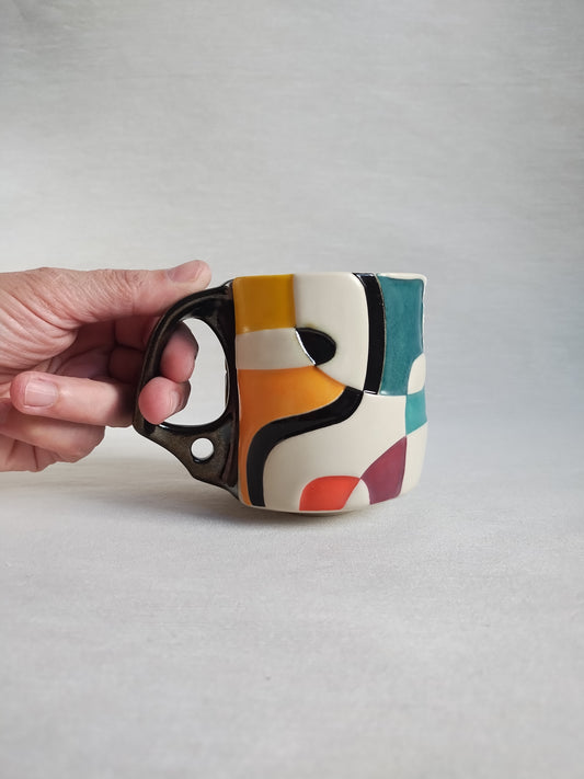 "5D chess: Black mirror" mug, 10 oz