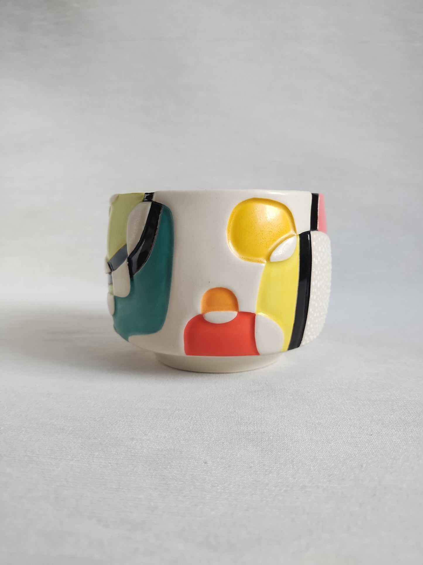 "5D chess: Pearls & jewel tones" bowl
