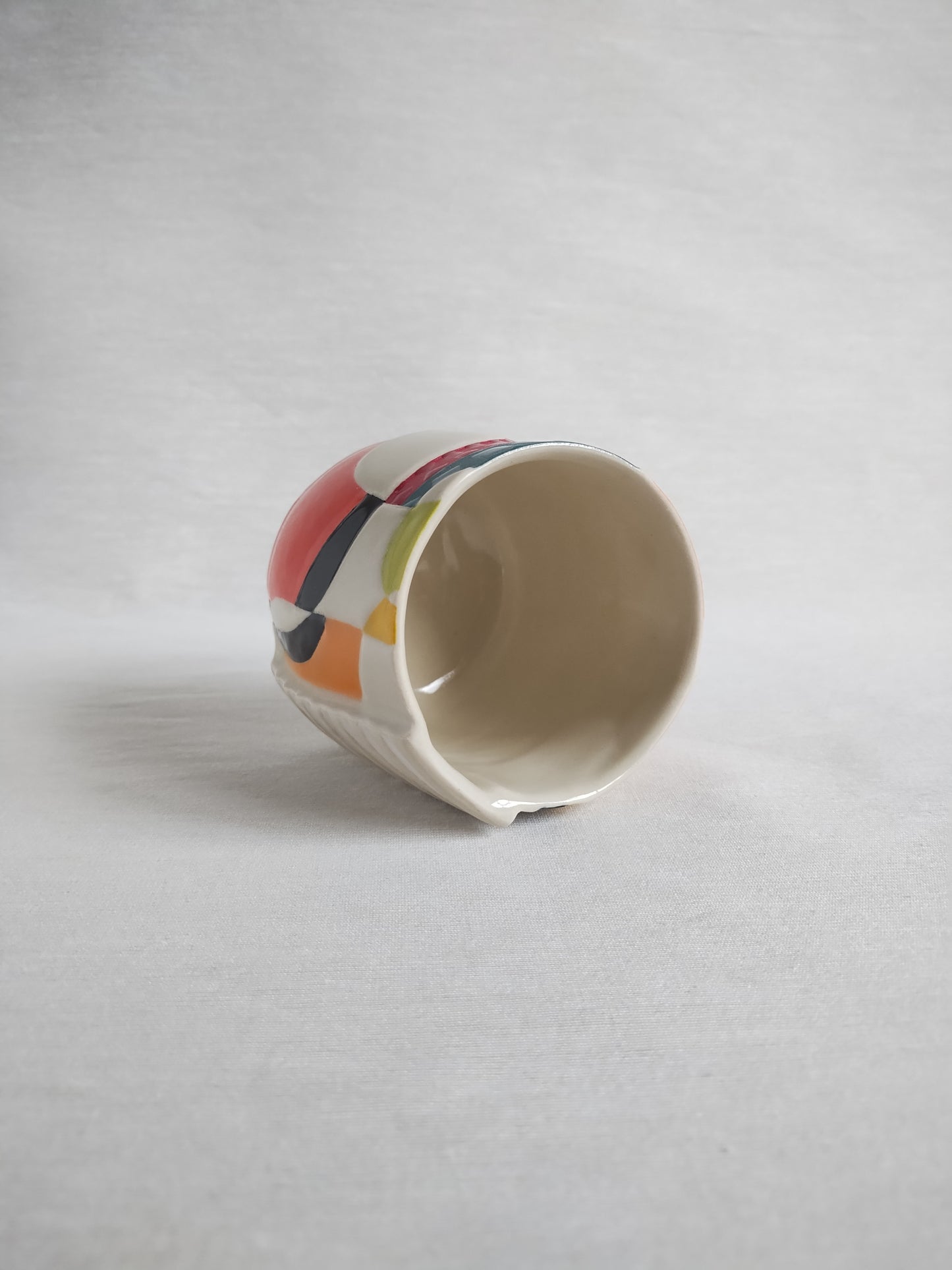 "5D chess: Dark Waters" (second) yunomi (tea cup), 10 oz