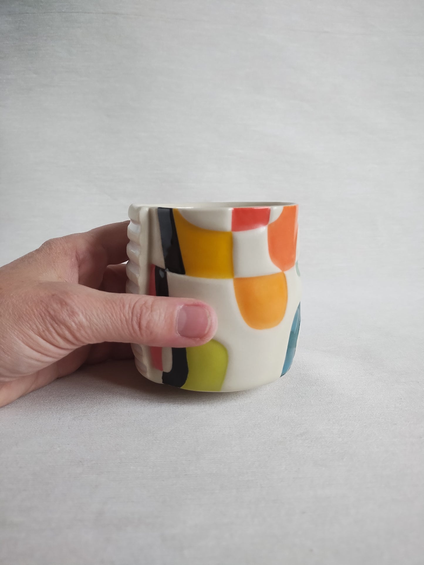 "5D chess: Dark Waters" (second) yunomi (tea cup), 10 oz