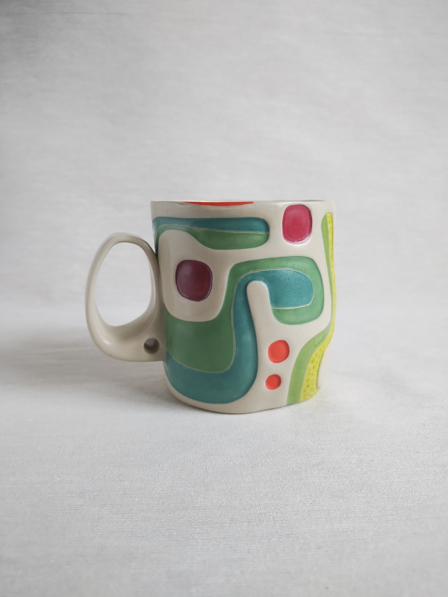 "Block party" (second) mug, 14oz