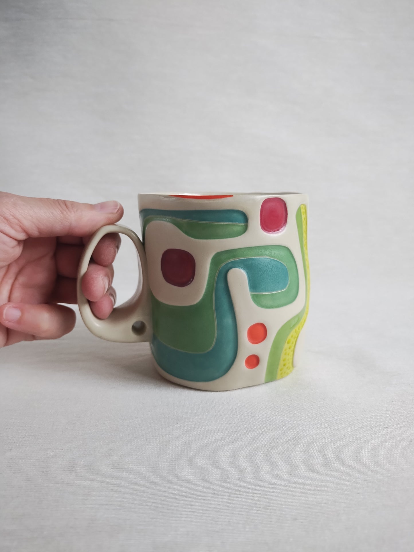 "Block party" (second) mug, 14oz