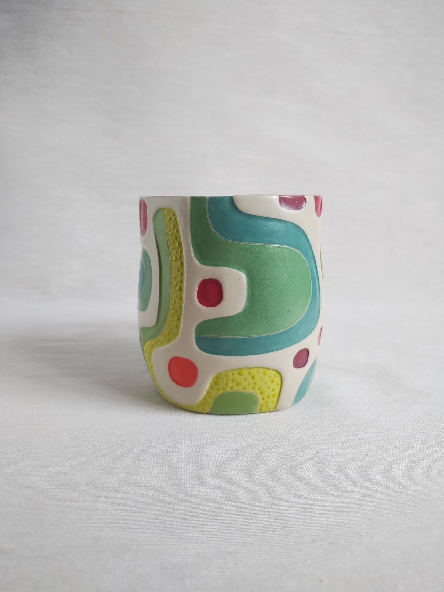 "Block party" (second) mug, 14oz