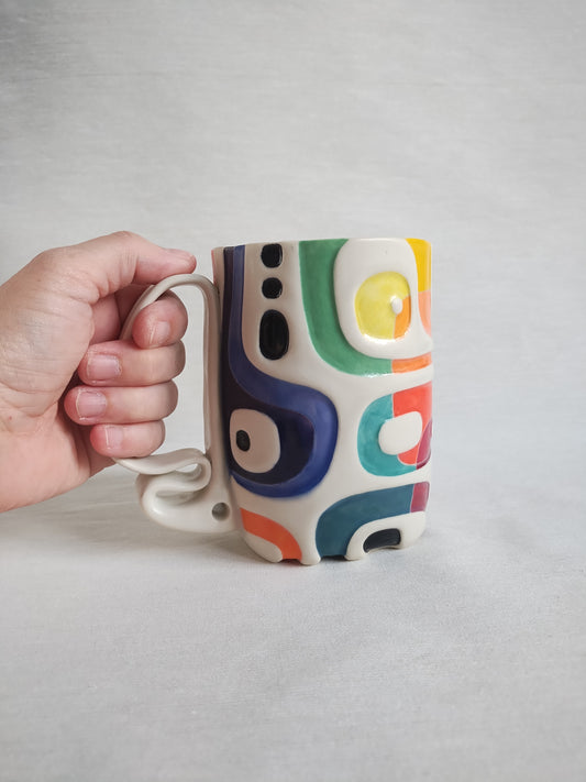 SECOND "Juxtaposition" fancy butt mug (18oz)