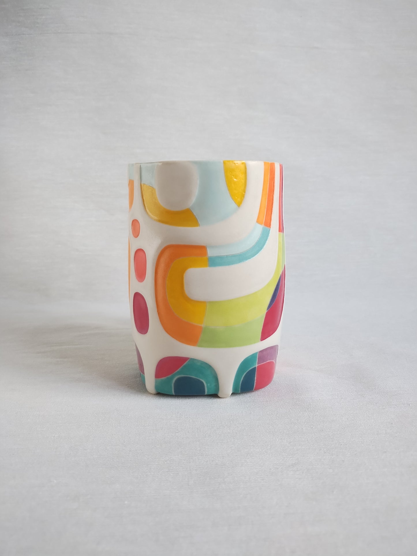 "Basket of Wildflowers" (second) - fancy butt mug (18oz)