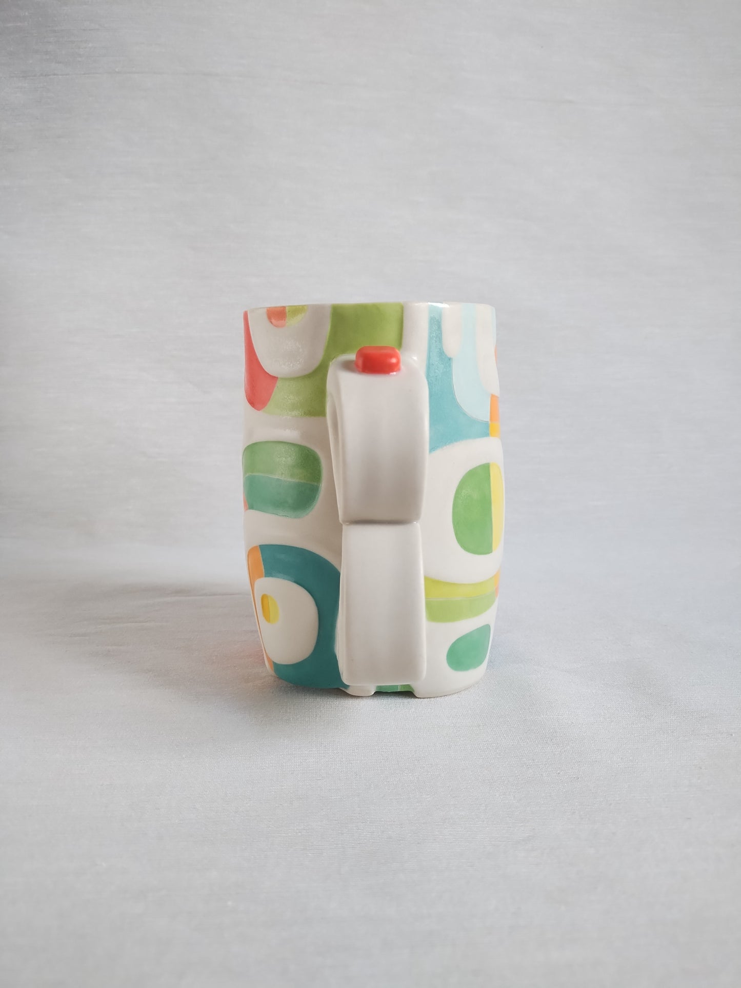 "Basket of Wildflowers" (second) - fancy butt mug (18oz)