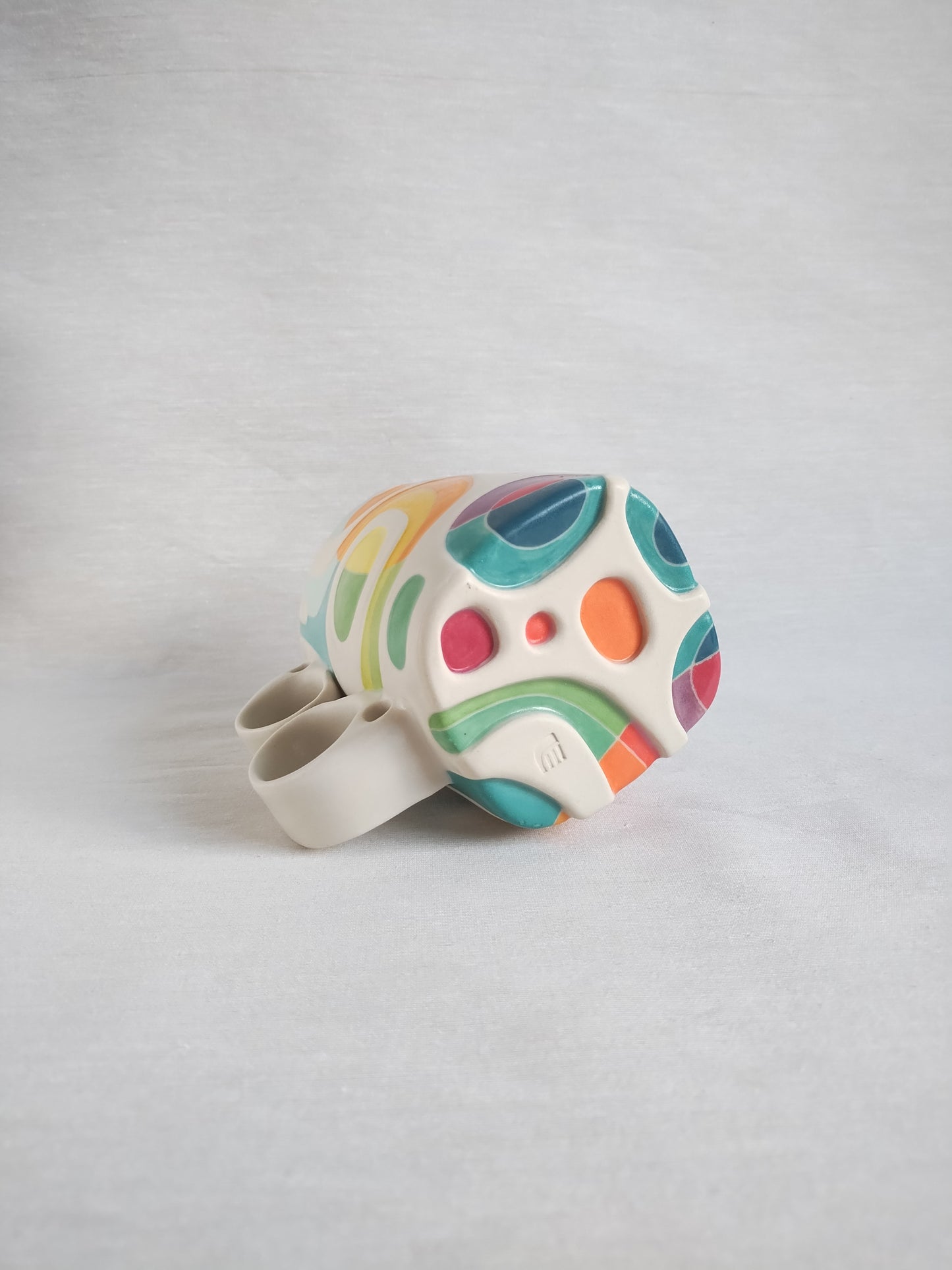 "Basket of Wildflowers" (second) - fancy butt mug (18oz)