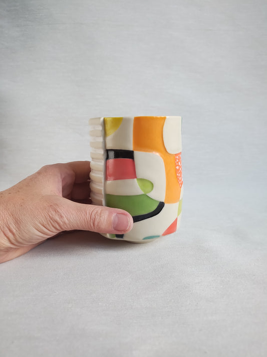 "5D chess: Holiday mandarins" tumbler, 14 oz